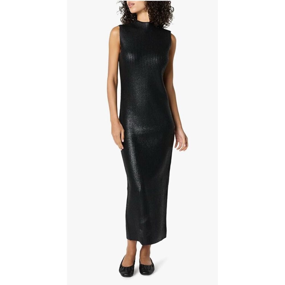 The Drop Women's Jodi Mock Neck Dress Sweater Maxi - S